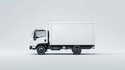 Stand out in your projects with our high-quality isolated image of a delivery truck, perfect for presentations and advertisements!