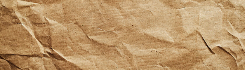 Light brown kraft paper texture banner background a versatile and organic backdrop for adding a natural touch to your designs - obrazy, fototapety, plakaty
