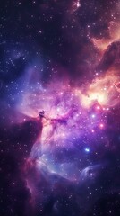 Obraz na płótnie Canvas Nebula in deep space with stars