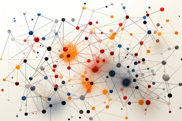 Group of dots connected together in a pattern