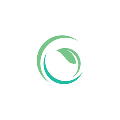Green Leaf Letter G Logo Vector