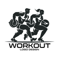 Workout Vector Logo Design