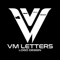 VM Letters Vector Logo Design