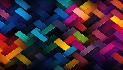 Light background with colorful geometric pattern and diagonal lines
