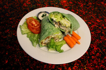 Spinach Tortilla Chicken Wrap