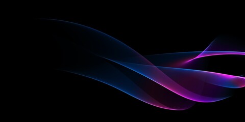 Abstract waves glowing colors, desktop background
