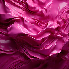 pink satin fabric, liquid indefinite pink matter, flowing melted pink plastic