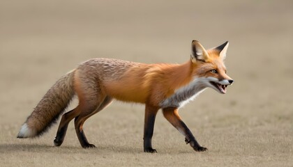 A Fox With Its Tail Flicking Back And Forth Agita