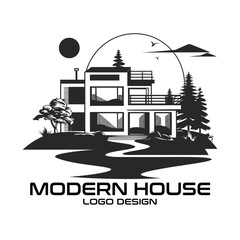 Modern House Vector Logo Design