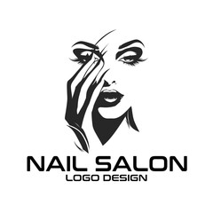 Nail Salon Vector Logo Design