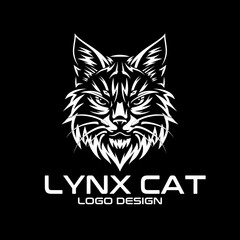 Lynx Cat Vector Logo Design