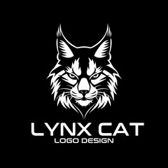 Lynx Cat Vector Logo Design © isuru