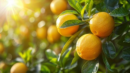 Fresh citrus fragrance for a burst of energy - obrazy, fototapety, plakaty