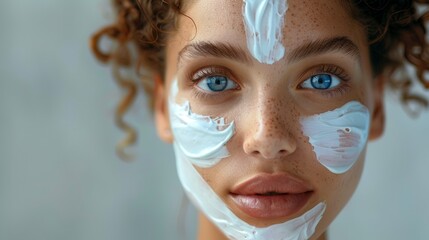 Let the hydrating properties of a moisturizer inspire your next AI art creation. - obrazy, fototapety, plakaty