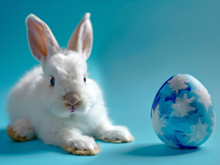 Obraz premium easter bunny with egg 