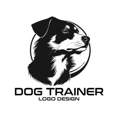 Dog Trainer Vector Logo Design