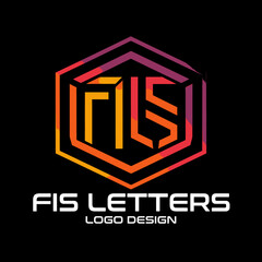 FIS Letters Vector Logo Design