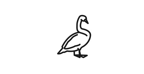 bird, duck, animal, goose, isolated, white, vector, illustration, swan, cartoon, nature, silhouette, beak, wildlife, wild, black, water, mallard, drawing, waterfowl, symbol, feather, icon, farm, poult