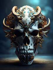 Animal skull. A mesmerizing fantasy realistic look.
