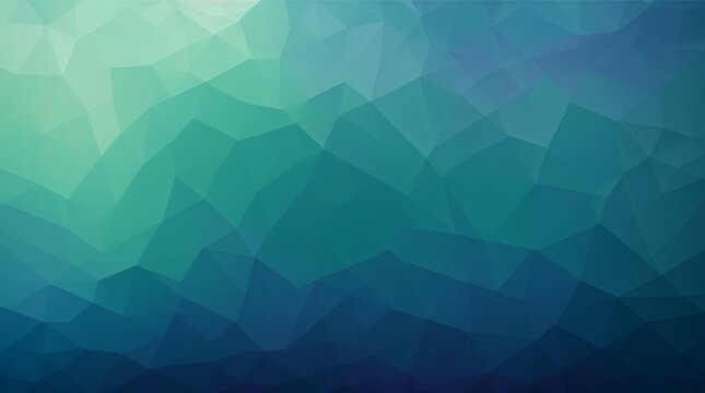 Abstract polygonal design backdrop in blue and green gradient 