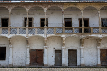 Fototapeta premium Rebuilding of the ruin of Mansion in Breclav, Moravia, Czechia