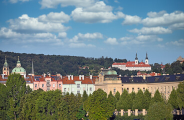 Old building in Prague cityscape Czech republic