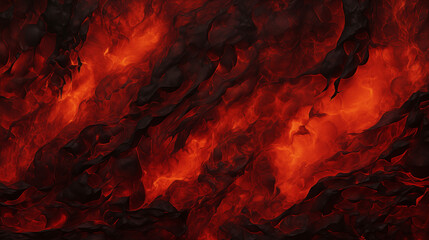 Molten Lava Flow Textured Background - obrazy, fototapety, plakaty