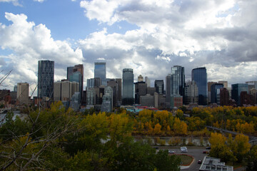 Calgary city in autumn.