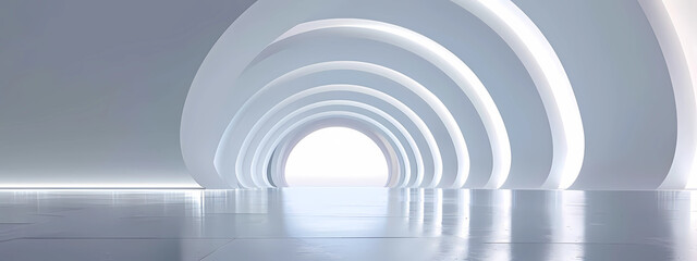 modern linear light tunnel
