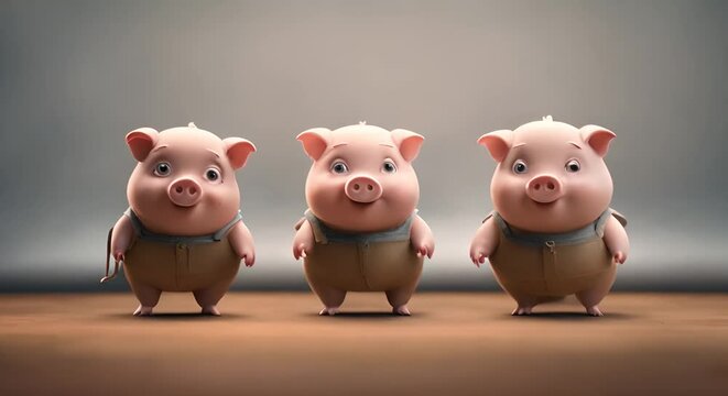 The three little pigs story.