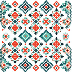 Decorative Palestinian seamless pattern in colors t