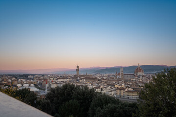 Florence, Italy - cityscape at dawn