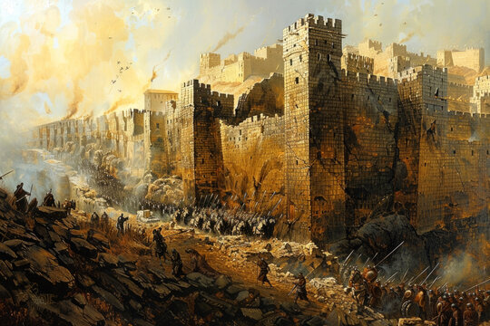 The Mighty Walls of Jericho. The Biblical Battle Unfolds