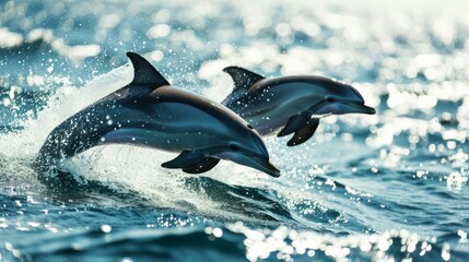 Obraz premium dolphin in the water