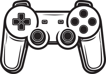 PixelPad Black Logo Vector Design JoystickJive Retro Controller Icon