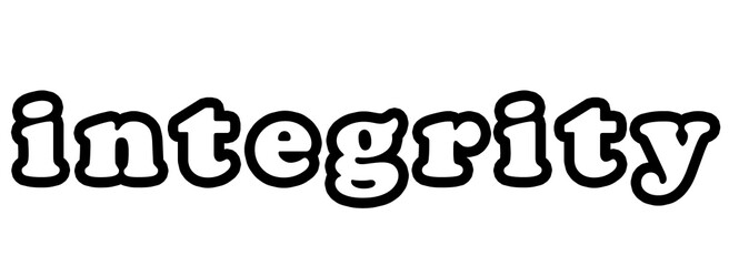 Integrity text png