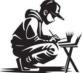 UrbanCraft Vector Graffiti Icon TagTalent Black Logo Emblem