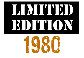 Limited edition vintage design png