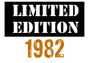 Limited edition vintage design png