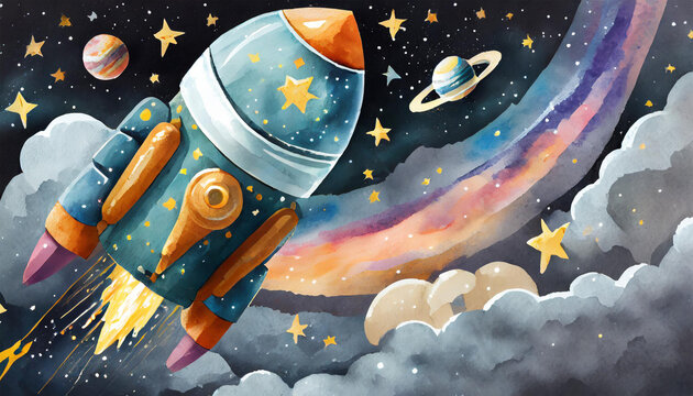 space launch clipart