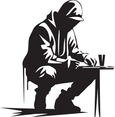 UrbanExpression Guru Black Logo Design Icon GraffitiGuru Vector Artist Icon