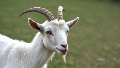 A Goat With Its Ears Flicking Back And Forth List