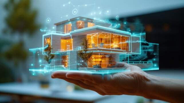 Innovative architect crafts virtual reality Building construction room, furniture designs cutting edge computer aided architecture, redefining interior spaces intricate plans on the digital screen