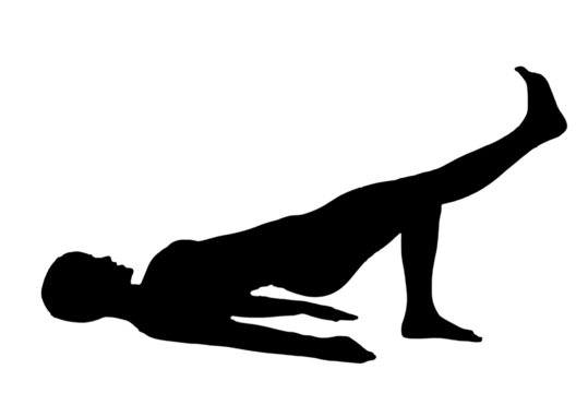 silhouette woman in yoga movements pilates body exercise vector image isolated on transparent white background