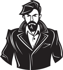 CitySlicker Iconic Emblem of Urban Elegance MetroMood Hand Drawn Symbol for Fashionable Jacket