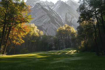 Aerial Photography of Mountains, Park