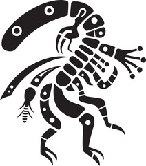 Spirit of the Southwest Vector Kokopelli Emblem in Black Kokopellis Melody Hand Drawn Symbol of Kokopelli in Black