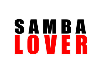 Naklejka premium Samba lover