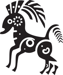 Desert Ditties Hand Drawn Kokopelli Symbol in Black Vector Kokopellis Legacy Black Logo Design of Tribal Art Icon