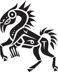 Kokopelli Echoes Hand Drawn Symbol of Kokopelli in Black Ancient Harmonies Black Logo Design of Kokopelli Icon